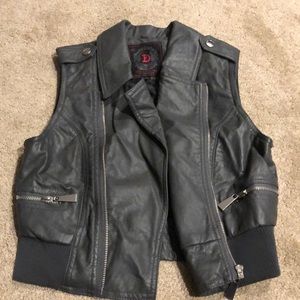 Leather vest